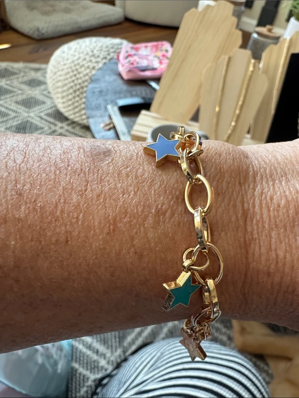 Women star charm adjustable bracelet